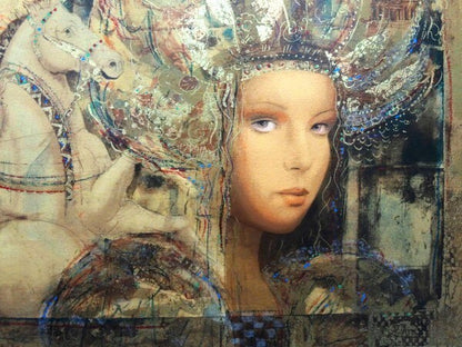 Csaba Markus Carthage Horse Lithograph Print Signed Realism Hungary 252/385