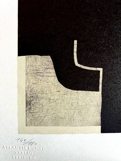 Eduardo Chillida Lithograph Coa Signed Numbered