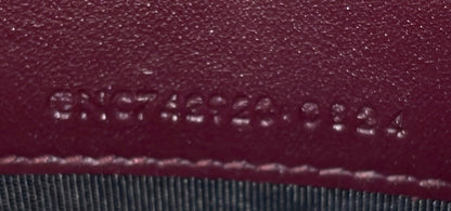 Saint Laurent Classic Monogram Wallet On Chain Matelasse Chevron Patent Small