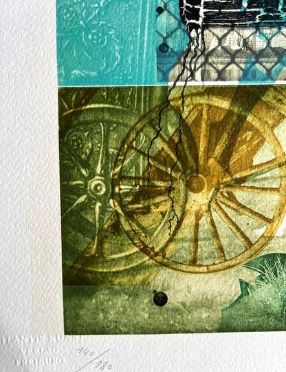 Robert Rauschenberg Lithograph Coa Signed Op Numbered By Hand 180 Ex