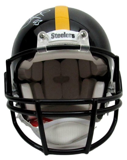 Troy Polamalu Signed Steelers Full Size Proline Black Helmet Beckett 151603
