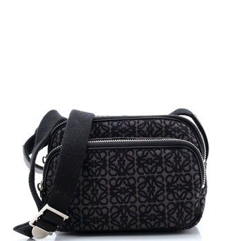 Loewe Front Pocket Camera Bag Anagram Canvas Mini