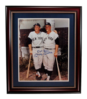 Mickey Mantle Hof 1961 Signed/Inscribed Framed 16X20 Photo Yankees Psa/Dna194467