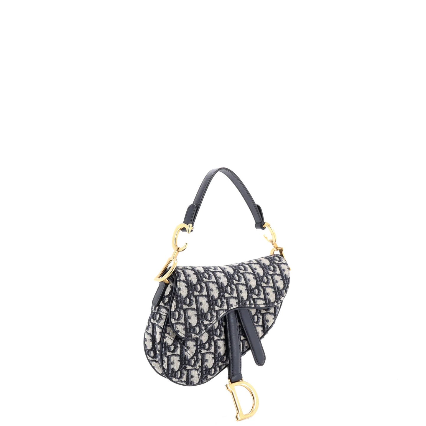 Christian Dior Saddle Handbag Oblique Canvas Mini