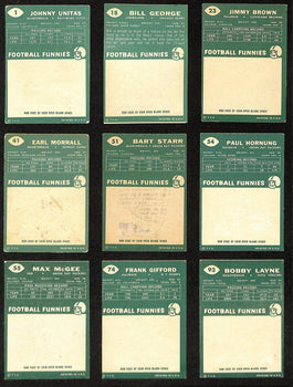 1960 Topps Football Card Complete Set (1-132)