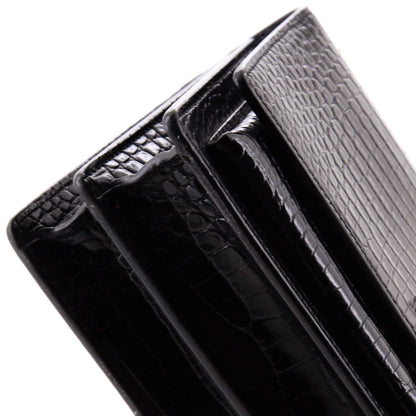 Medium Saint Laurent Sunset Crossbody Bag Crocodile Embossed Leather