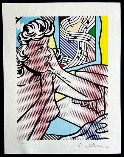 Roy Lichtenstein Lithograph Coa Signed Numbered Limited
