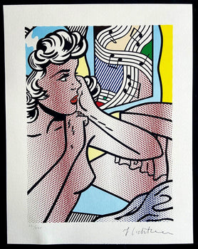 Roy Lichtenstein Lithograph Coa Signed Numbered Limited