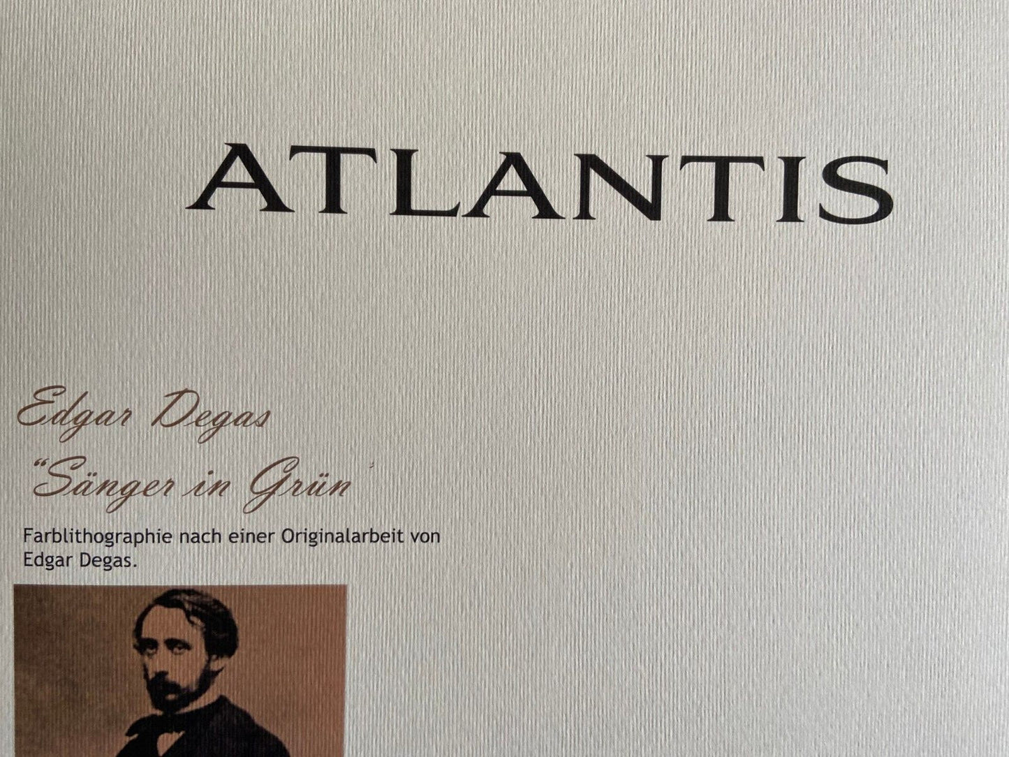 Edgar Degas, Signed Lithograph Coa, Numbered In Pencil Stamped #
