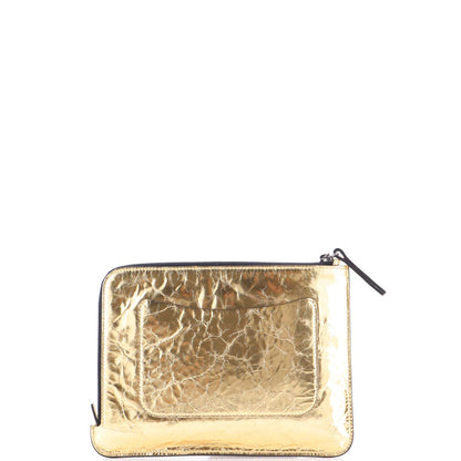 Chanel Votez Coco Pouch Embossed Leather Small