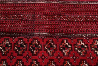 Hand-Knotted Vintage Style Tribal Geometric