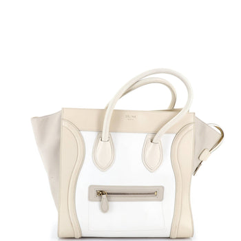 Celine Bicolor Luggage Bag Leather Mini