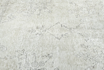 Antique Distressed Oriental Rug Vintage Floral