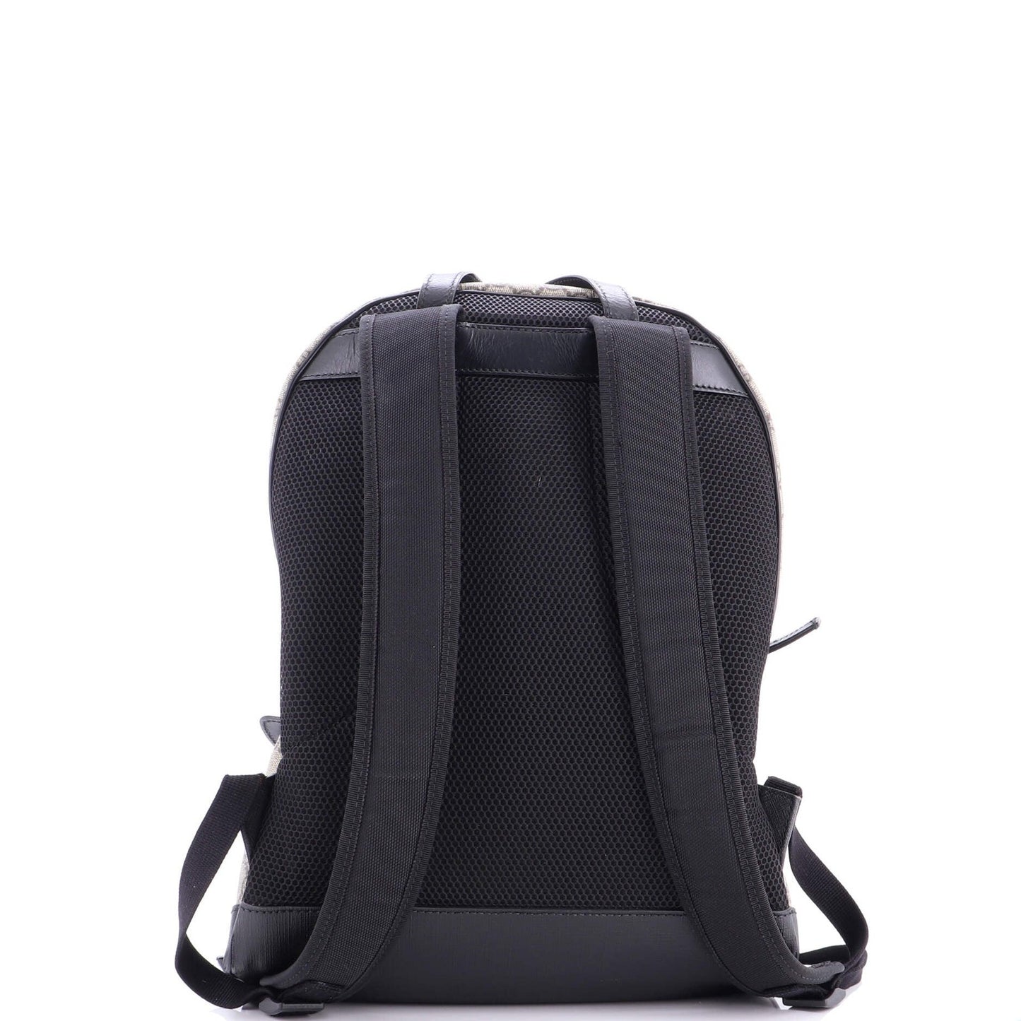 Gucci Zip Pocket Backpack Gg Coated Canvas Medium