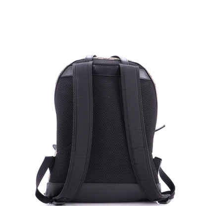 Gucci Zip Pocket Backpack Gg Coated Canvas Medium