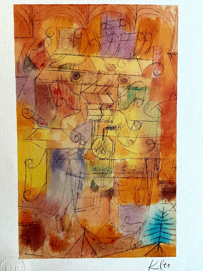 Paul Klee Lithograph Signed Numbered Stamp - Josef Albers