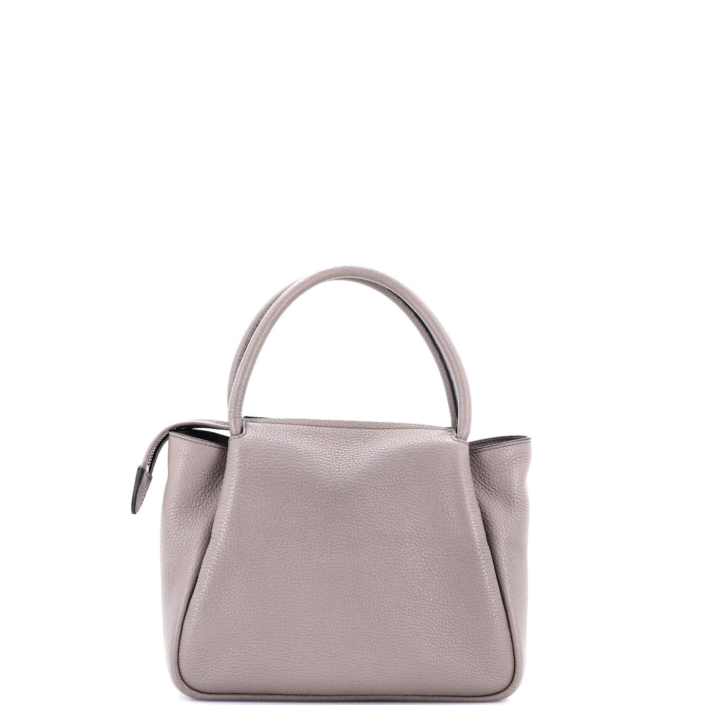 Prada Flou Zipped Top Handle Bag Vitello Daino Small