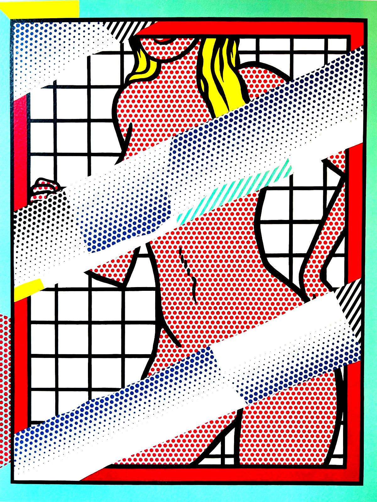 Roy Lichtenstein Lithograph Coa Signed In Pen Numbered In Pencil