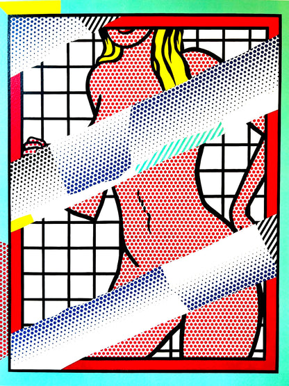 Roy Lichtenstein Lithograph Coa Signed In Pen Numbered In Pencil