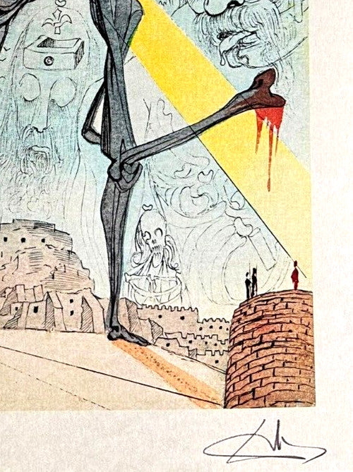 Salvador Dal - Lithograph Coa Signed Op Numbered In Pencil