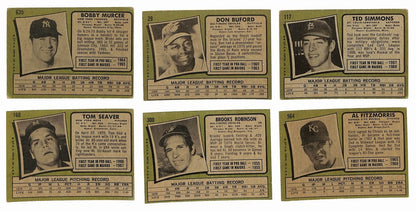 1971 Topps Baseball Card Complete Set (1-752)