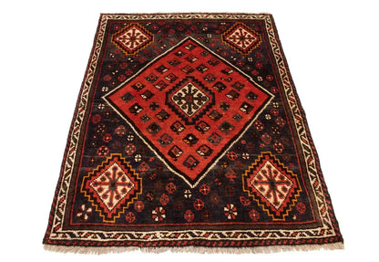 Rare Vintage Handmade Wool Oriental Rug Tribal