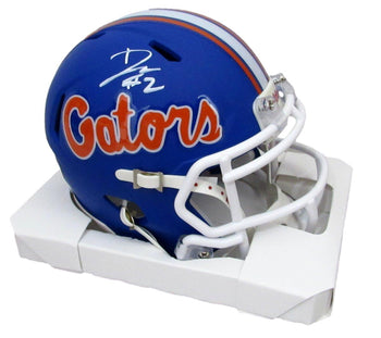 D. J. Lagway Signed/Auto Blue Matte Mini Football Helmet Florida Jsa 197054