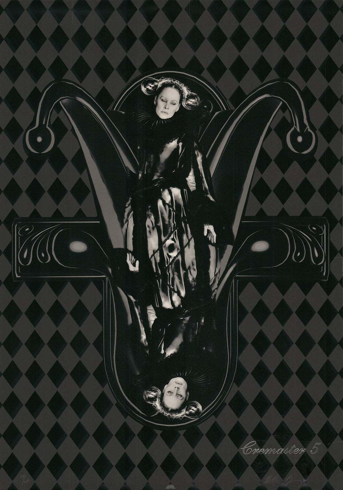 MATTHEW BARNEY Cremaster 5 SIGNED 33" x 23.25" Serigraph 1997 Contemporary Black