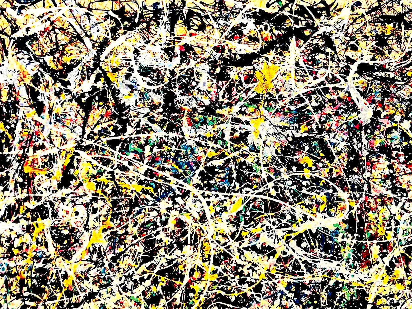 Jackson Pollock Action Painting Coa Signed Numbered A Hand 180