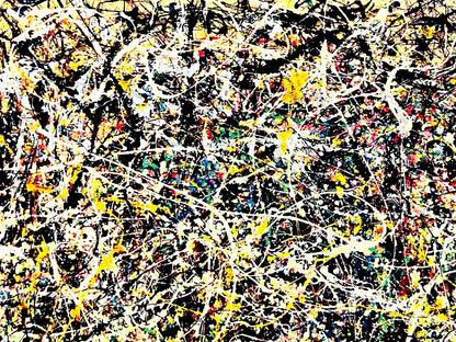 Jackson Pollock Action Painting Coa Signed Numbered A Hand 180