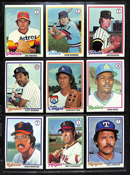 1978 Topps Baseball Complete Set (726) Murray Rc,