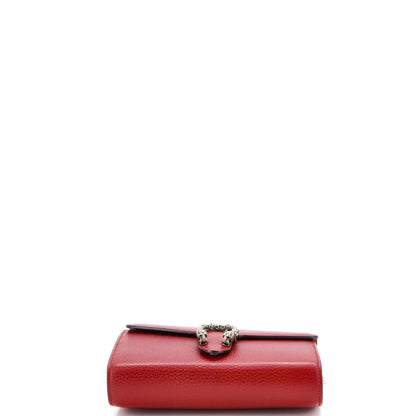 Gucci Dionysus Chain Wallet Leather With Embellished Detail Small
