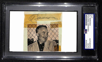 Al Simmons Signed/Autographed Cut On 3X5 Index