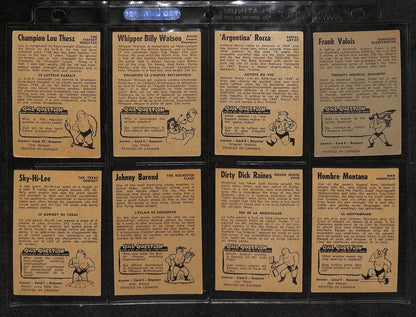 1954-55 Parkhurst Wrestling Complete Set (75)