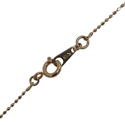 Ribbon Motif Diamond Necklace K18Pg