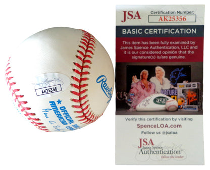 Wiley Griggs Autographed Oal Baseball Negro League Black Barons Jsa 179587