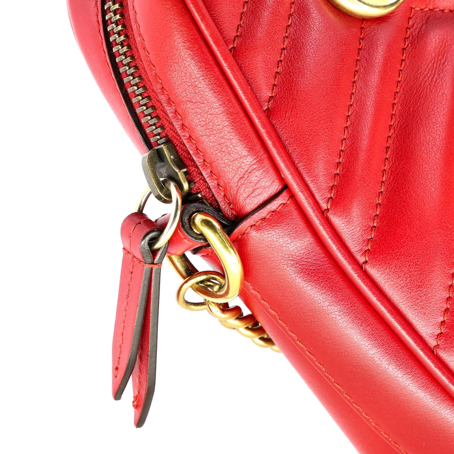 Gucci Gg Marmont Vertical Phone Crossbody Bag Matelasse Leather Mini