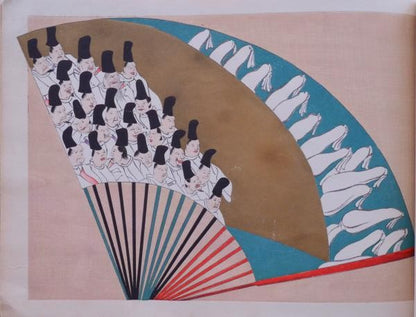 Korin Gafu 12 Woodblock Prints Taniguchi Kogyo 1891 Meiji Art Book Large Format