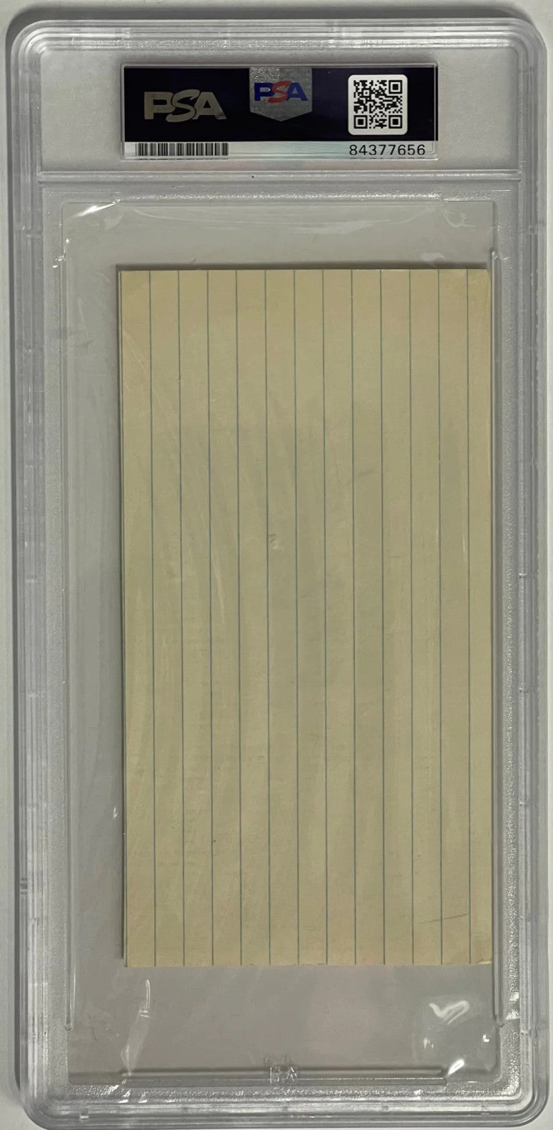 Roger Maris Autographed 3X6 Index Card Psa 9