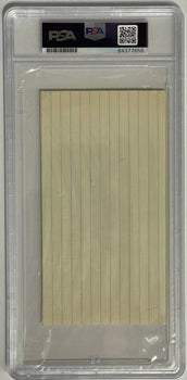 Roger Maris Autographed 3X6 Index Card Psa 9