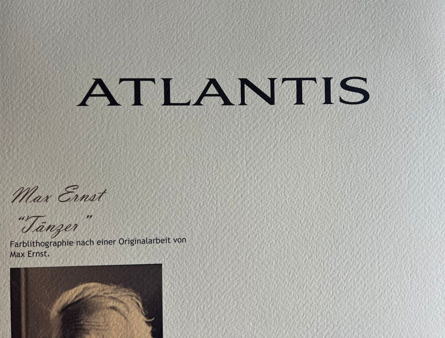 Max Ernst Lithograph Coa Signed Op Numbered By Hand