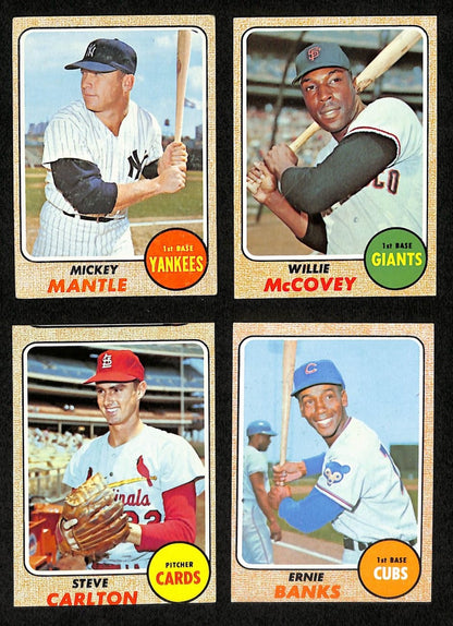 1968 Topps Baseball Card Complete Set (1-598) Bench Ryan Mantle Mays 195367