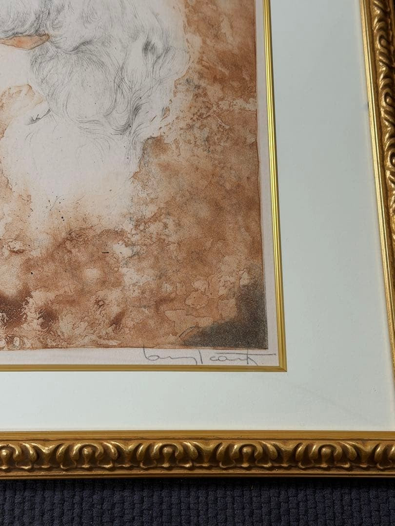 Hand Signed Louis Icart Framed Etching Aquatint 1928 Numbered The Swing