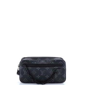 Louis Vuitton Pochette Volga Monogram Eclipse Canvas