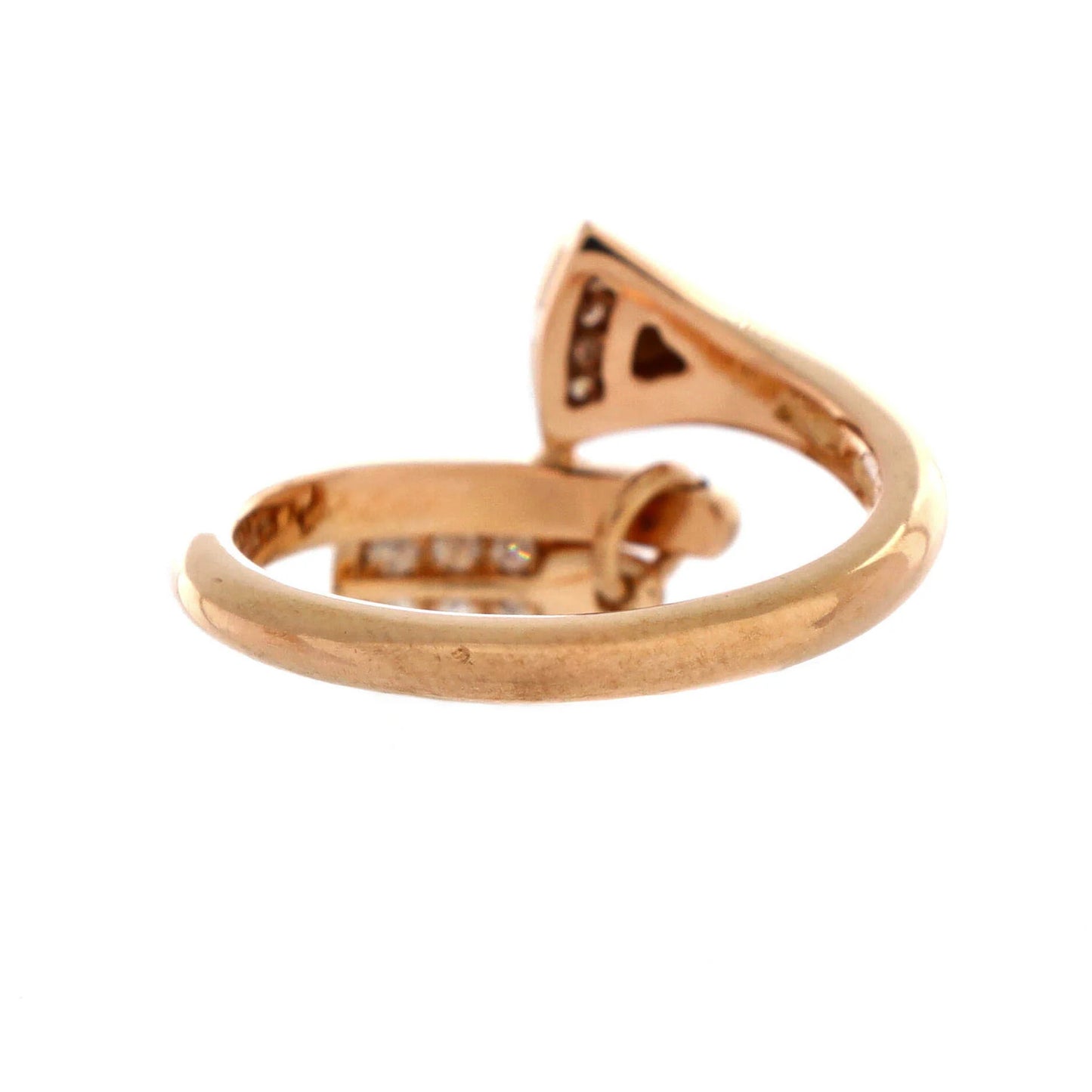 Bvlgari Divas' Dream Charm Ring 18K Rose Gold With Diamonds