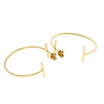 TIFFANY&Co.   earring TWire Hoop Large K18 Yellow