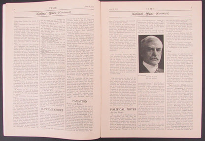 Time Magazine Vol Iii No 26 June 30, 1924 William Hoeard Taft 183265