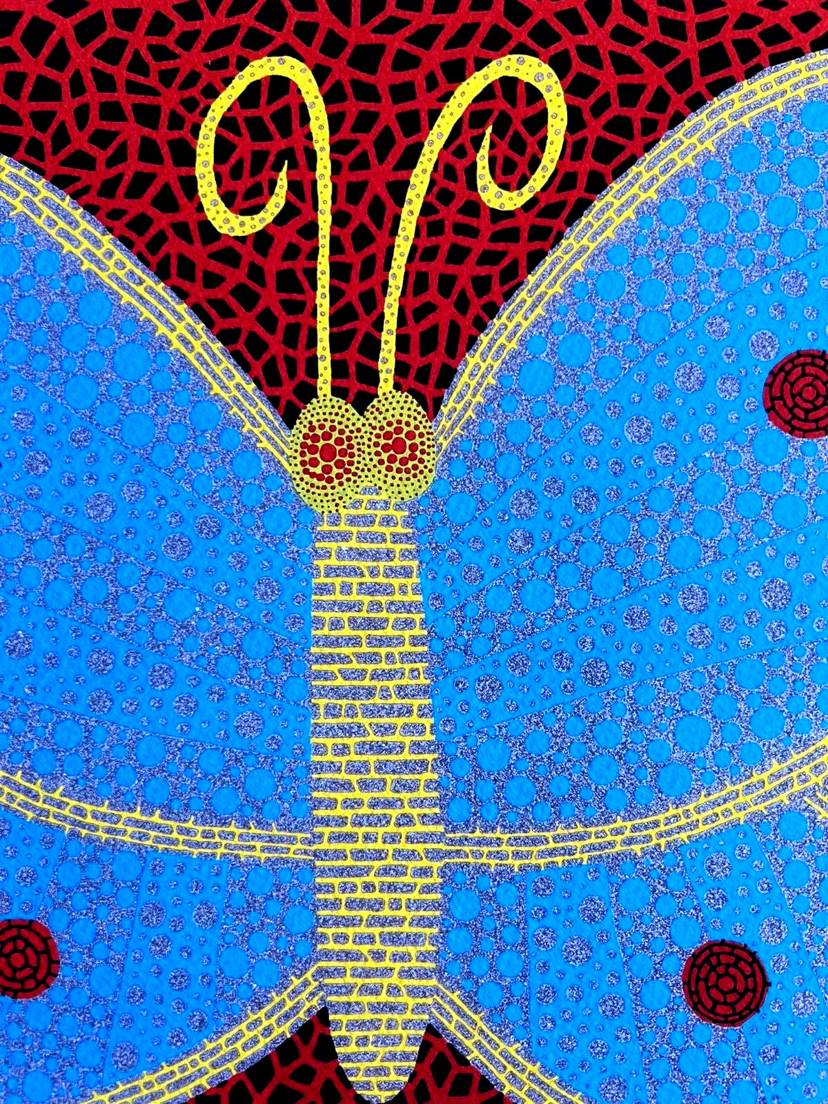 Yayoi Kusama "Butterfly" Lithograph Mori Museum Hand Numbered Coa