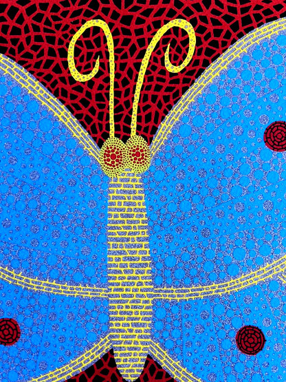 Yayoi Kusama "Butterfly" Lithograph Mori Museum Hand Numbered Coa