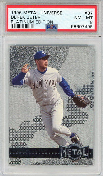 Derek Jeter 1996 Metal Universe Platinum Edition